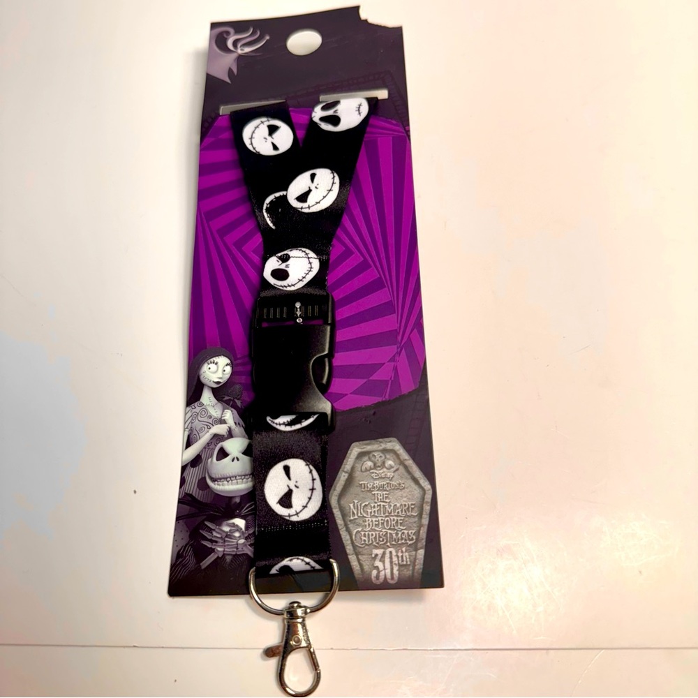NWT. Disney Nightmare Before Christmas Keychain Jack Skellington Lanyard